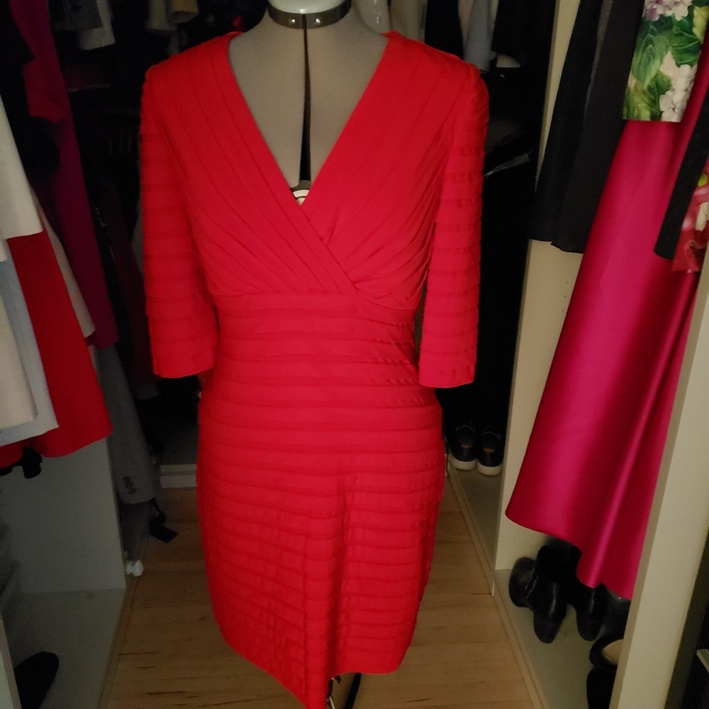 Ferrari Red Adrianna Papell Dress